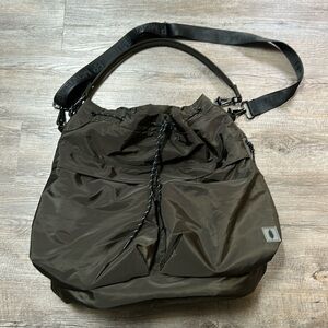 Free People Ego Boost Mega Bucket Bag olive green NWOT